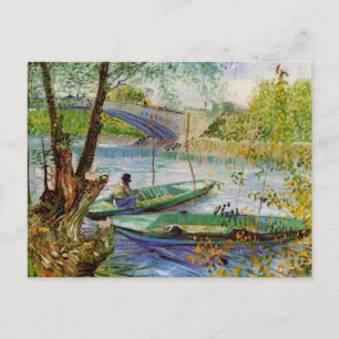 Carte Postale Van Gogh Pêche au printemps, Pont de Clichy