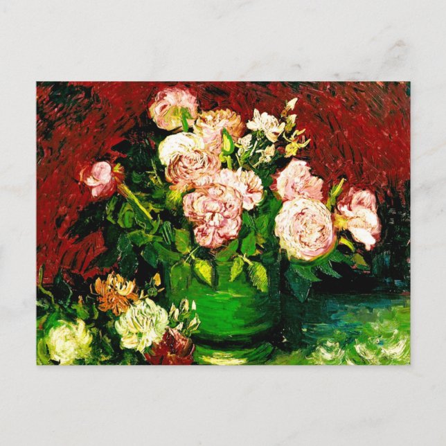 Carte Postale Van Gogh Peonies et Roses (Devant)
