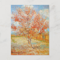 Van Gogh Pink Peach Tree Tree en Blossom