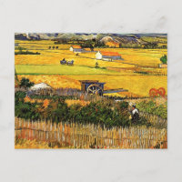 Van Gogh - Récolte à La Crau avec Montmajour,