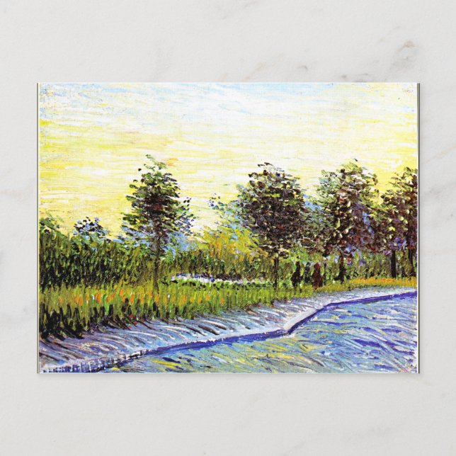 Carte Postale Van Gogh - Square Saint-Pierre at Sunset, fine art (Devant)