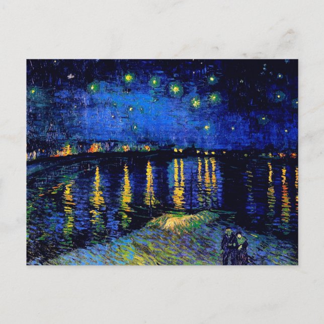 Carte Postale Van Gogh Starry Night Over Rhone (F474) Fine Art (Devant)