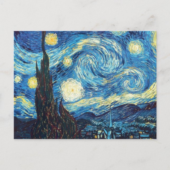 Carte Postale Van Gogh Starry Peinture nocturne (Devant)