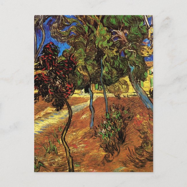Carte Postale Van Gogh Trees in the Garden, Hôpital Saint Paul (Devant)