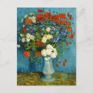 Carte Postale Van Gogh Vase avec Cornflowers et Poppies
