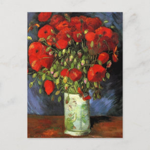 Carte Postale Van Gogh - Vase avec des pépites rouges