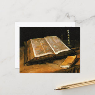 Carte Postale Van Gogh - Vie morte avec la Bible