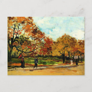 Carte Postale Van Gogh - Vue sur un parc à Paris 