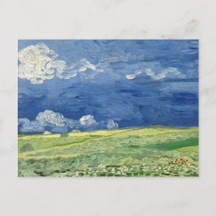 Carte Postale Van Gogh - Wheatfield sous les nuages de tonnerre