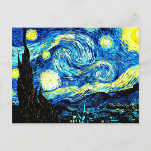 Carte Postale Van Gogh's famous painting, Starry Night