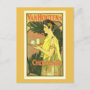 Carte Postale Van Houten's Cacao en Chocolade Vintage