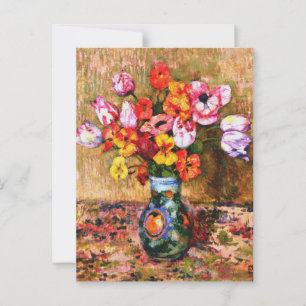Carte Postale Van Rysselberghe - Tulipes et Nasturtiums