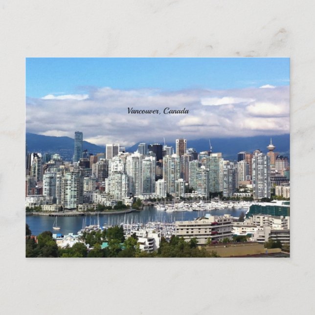 Carte Postale Vancouver Canada Skyline (Devant)