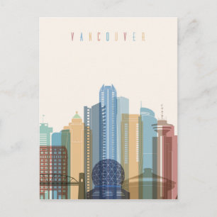 Carte Postale Vancouver, Canada   Ville Skyline
