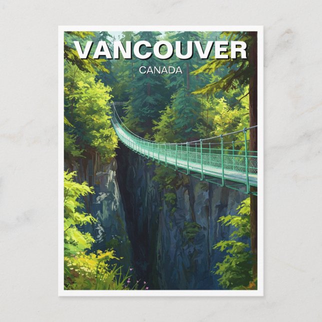 Carte Postale Vancouver Capilano Suspension Bridge Travel (Devant)