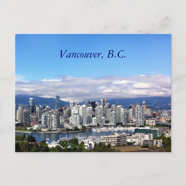 Carte Postale Vancouver Skyline (Devant)