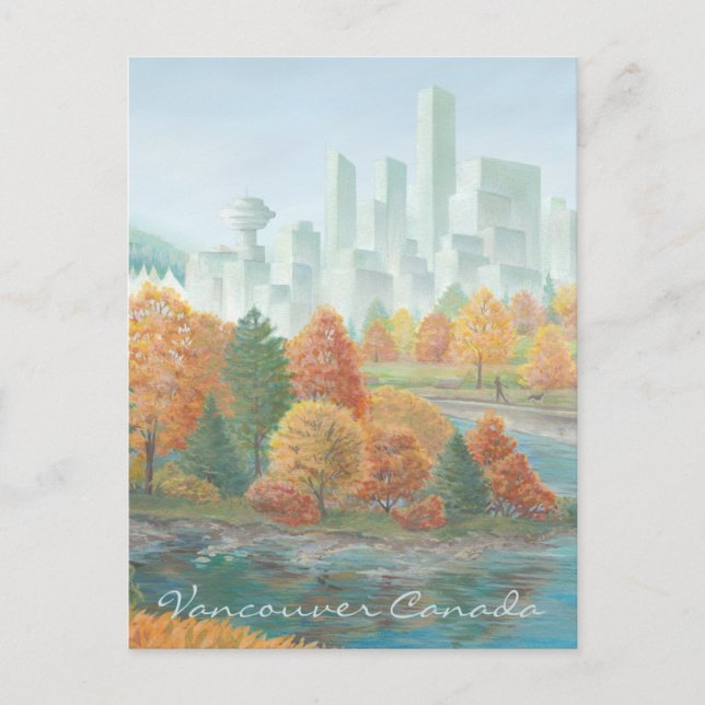 Carte postale Vancouver Totem Pole Painti (Devant)