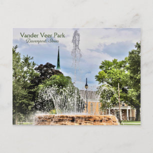 Carte postale Vander Veer Park (Davenport, Iowa)