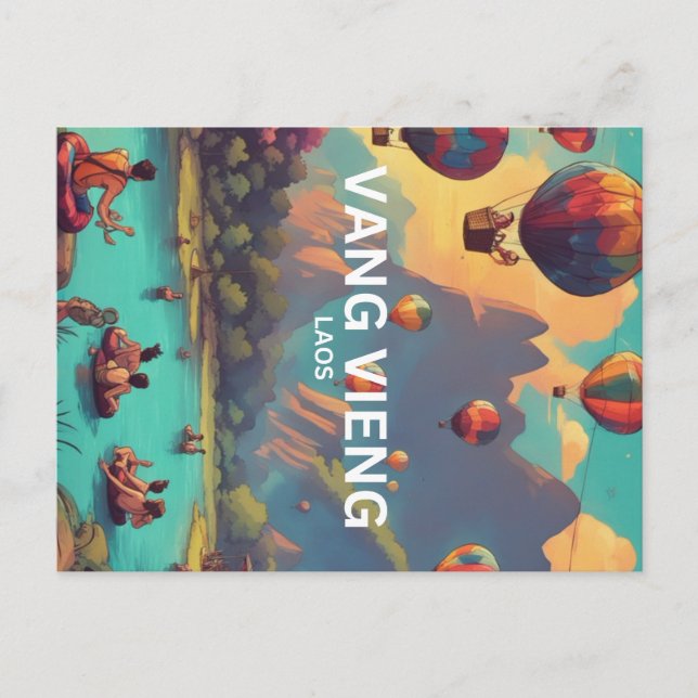 Carte postale Vang Vieng (Devant)