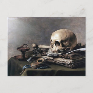 Carte Postale Vanitas par Pieter Claesz