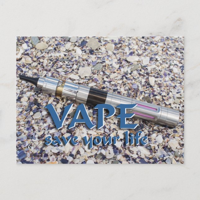 Carte Postale Vape et sauve ta vie (Devant)