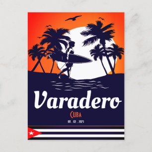 Carte Postale Varadero Cuba Souvenirs Vintages Palmier