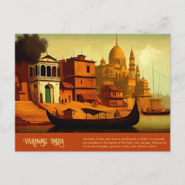 Carte Postale Varanasi peinture indienne