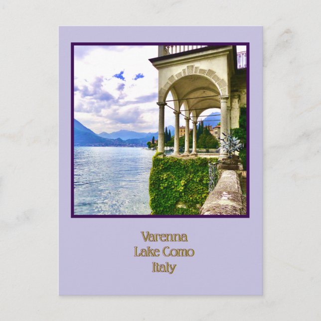 Carte Postale Varenna, Lake Como, Italy (Devant)
