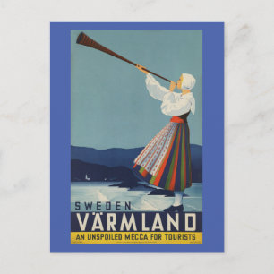 Carte Postale Varmland Suède - Vintage voyage