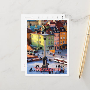 Carte Postale Varsovie - Colonne de Sigismund - Pologne -