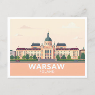 Carte Postale Varsovie Pologne Le Château Royal Pastel Voyage