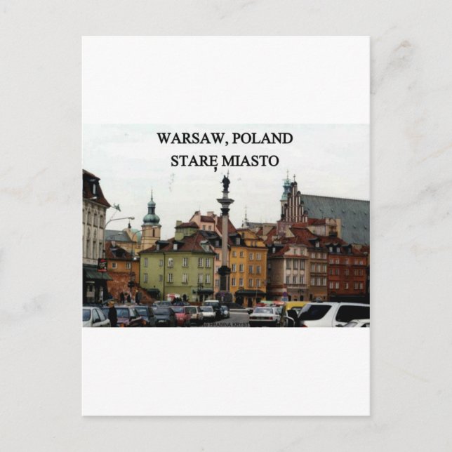 CARTE POSTALE VARSOVIE POLOGNE STARE MIASTO VIEILLE VILLE (Devant)