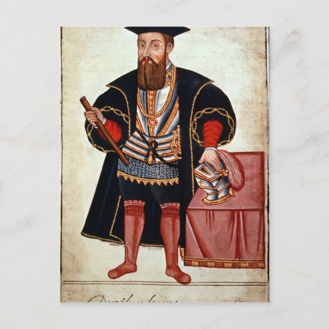 Carte Postale Vasco da Gama, illustration (Devant)