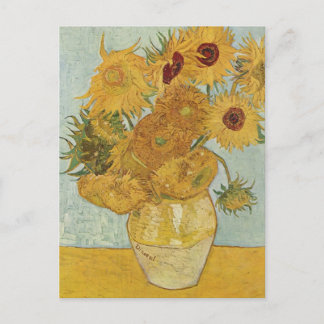 Carte Postale Vase avec 12 tournesols Vincent Van Gogh