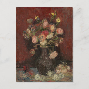 Carte Postale Vase avec chinois Asters et Gladioli par Van Gogh