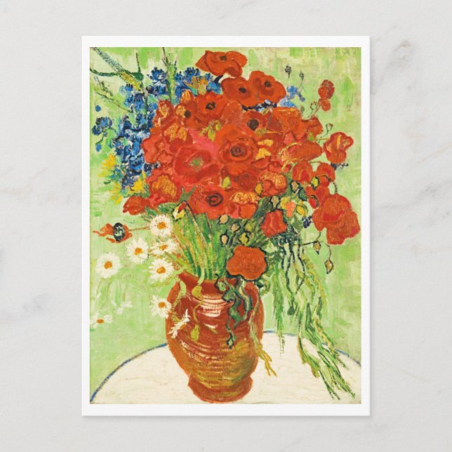 Carte Postale Vase avec Cornflowers et Poppies, Van Gogh (Devant)