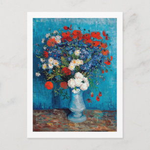Carte Postale Vase avec Cornflowers et Poppies, Van Gogh