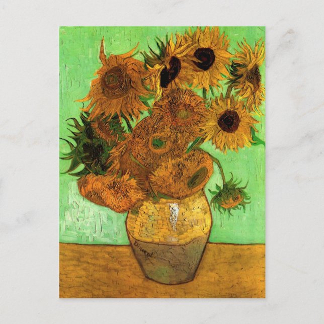 Carte Postale Vase avec douze tournesols par Vincent van Gogh (Devant)