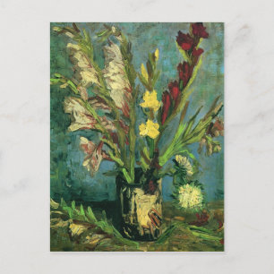 Carte Postale Vase avec Gladioli (F248a) Van Gogh Art