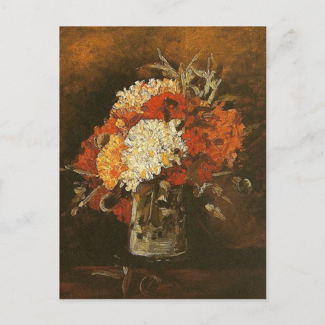 Carte Postale Vase avec oeillets (F220) Van Gogh Fine Art (Devant)