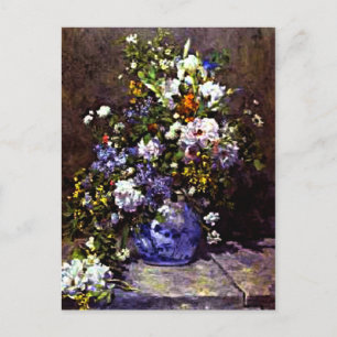 Carte Postale Vase bleu de Renoir,