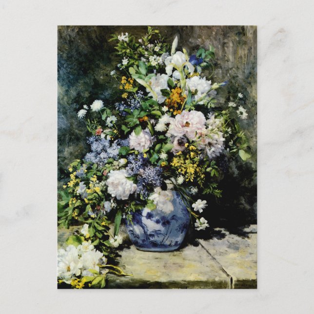 Carte Postale Vase de fleurs (Devant)