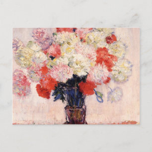 Carte Postale Vase De Peonies Par Claude Monet