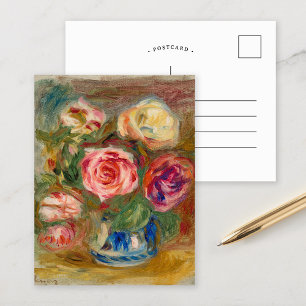 Carte Postale Vase de Rose   Renoir