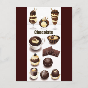 Carte Postale Vecteurs stocks - Chocolat