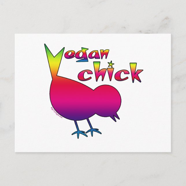 Carte Postale Vegan Chick (Devant)