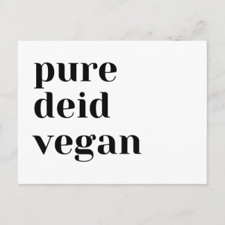Carte postale végane Pure Deid