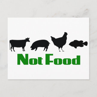 Carte Postale Végétarien / Végétarien non alimentaire