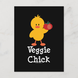 Carte postale Veggie Chick