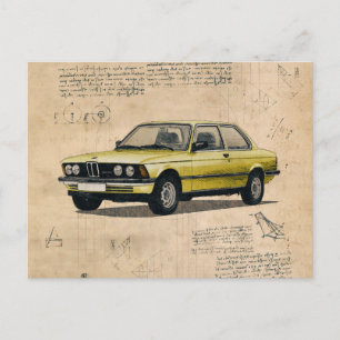 Carte Postale Véhicule BMW vintage